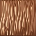 thumbnail image 1 of Ekena Millwork 19 5/8"W x 19 5/8"H Leandros EnduraWall Decorative 3D Wall Panel, Bright Coat Copper (12-Pack for 32.04 Sq. Ft.), 1 of 6