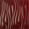 thumbnail image 1 of Ekena Millwork 19 5/8"W x 19 5/8"H Leandros EnduraWall Decorative 3D Wall Panel, Gloss Merlot (12-Pack for 32.04 Sq. Ft.), 1 of 6