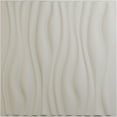 thumbnail image 1 of Ekena Millwork 19 5/8"W x 19 5/8"H Leandros EnduraWall Decorative 3D Wall Panel, UltraCover Satin Blossom White (Covers 2.67 Sq. Ft.), 1 of 6