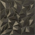 thumbnail image 1 of Ekena Millwork 19 5/8"W x 19 5/8"H Leto EnduraWall Decorative 3D Wall Panel, Universal Aged Metallic Weathered Steel (12-Pack for 32.04 Sq. Ft.), 1 of 6