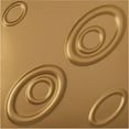 thumbnail image 1 of Ekena Millwork 19 5/8"W x 19 5/8"H Maria EnduraWall Decorative 3D Wall Panel, Bright Coat Gold (12-Pack for 32.04 Sq. Ft.), 1 of 6