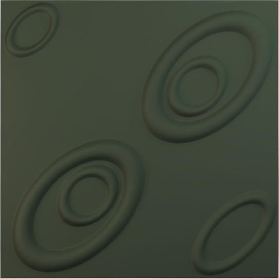 Ekena Millwork 19 5/8"W x 19 5/8"H Maria EnduraWall Decorative 3D Wall Panel, UltraCover Satin Hunt Club Green (12-Pack for 32.04 Sq. Ft.)
