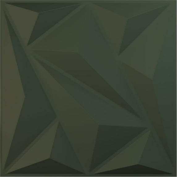 Ekena Millwork 19 5/8"W x 19 5/8"H Marquise EnduraWall Decorative 3D Wall Panel, UltraCover Satin Hunt Club Green (12-Pack for 32.04 Sq. Ft.)
