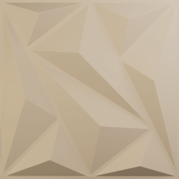 Ekena Millwork 19 5/8"W x 19 5/8"H Marquise EnduraWall Decorative 3D Wall Panel, UltraCover Satin Smokey Beige (Covers 2.67 Sq. Ft.)