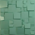 thumbnail image 1 of Ekena Millwork 19 5/8"W x 19 5/8"H Modern Square EnduraWall Decorative 3D Wall Panel, Universal Pearl Metallic Sea Mist (Covers 2.67 Sq. Ft.), 1 of 6