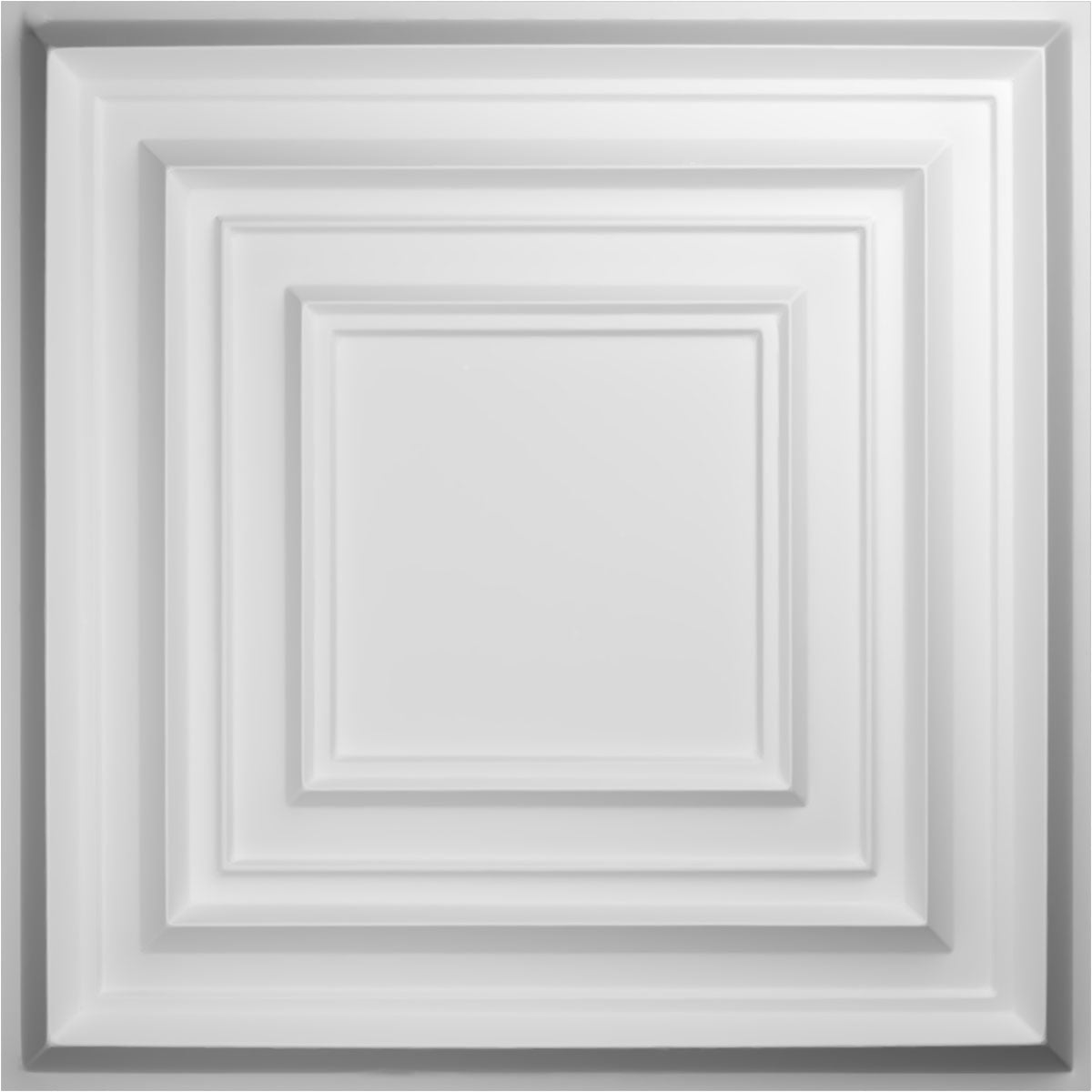 White Textured 3D PVC Decorative Wall Panels Set