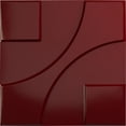 thumbnail image 1 of Ekena Millwork 19 5/8"W x 19 5/8"H Nestor EnduraWall Decorative 3D Wall Panel, Gloss Merlot (12-Pack for 32.04 Sq. Ft.), 1 of 6