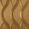 thumbnail image 1 of Ekena Millwork 19 5/8"W x 19 5/8"H Nexus EnduraWall Decorative 3D Wall Panel, Bright Coat Gold (Covers 2.67 Sq. Ft.), 1 of 6