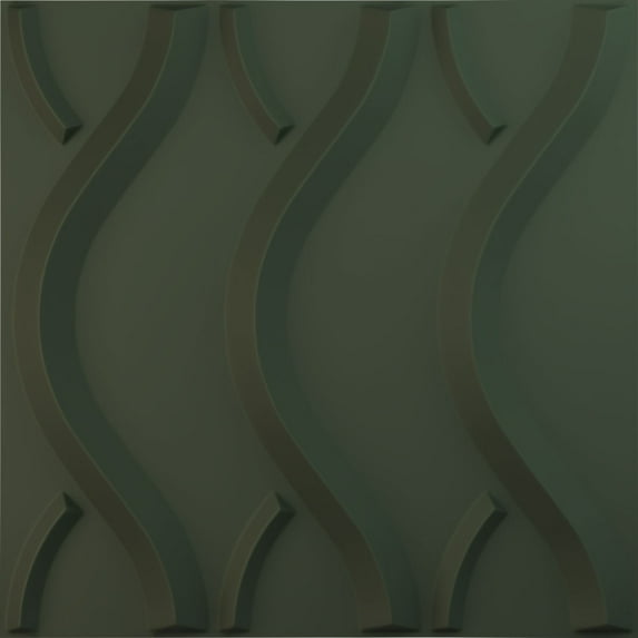 Ekena Millwork 19 5/8"W x 19 5/8"H Nexus EnduraWall Decorative 3D Wall Panel, UltraCover Satin Hunt Club Green (12-Pack for 32.04 Sq. Ft.)