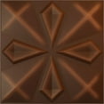 thumbnail image 1 of Ekena Millwork 19 5/8"W x 19 5/8"H Nikki EnduraWall Decorative 3D Wall Panel, Universal Aged Metallic Rust (12-Pack for 32.04 Sq. Ft.), 1 of 6