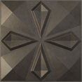 thumbnail image 1 of Ekena Millwork 19 5/8"W x 19 5/8"H Nikki EnduraWall Decorative 3D Wall Panel, Universal Aged Metallic Weathered Steel (Covers 2.67 Sq. Ft.), 1 of 6