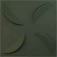 thumbnail image 1 of Ekena Millwork 19 5/8"W x 19 5/8"H Pinwheel EnduraWall Decorative 3D Wall Panel, UltraCover Satin Hunt Club Green (12-Pack for 32.04 Sq. Ft.), 1 of 6