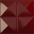 thumbnail image 1 of Ekena Millwork 19 5/8"W x 19 5/8"H Richmond EnduraWall Decorative 3D Wall Panel, Gloss Merlot (12-Pack for 32.04 Sq. Ft.), 1 of 6