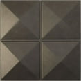 thumbnail image 1 of Ekena Millwork 19 5/8"W x 19 5/8"H Richmond EnduraWall Decorative 3D Wall Panel, Universal Aged Metallic Weathered Steel (Covers 2.67 Sq. Ft.), 1 of 6