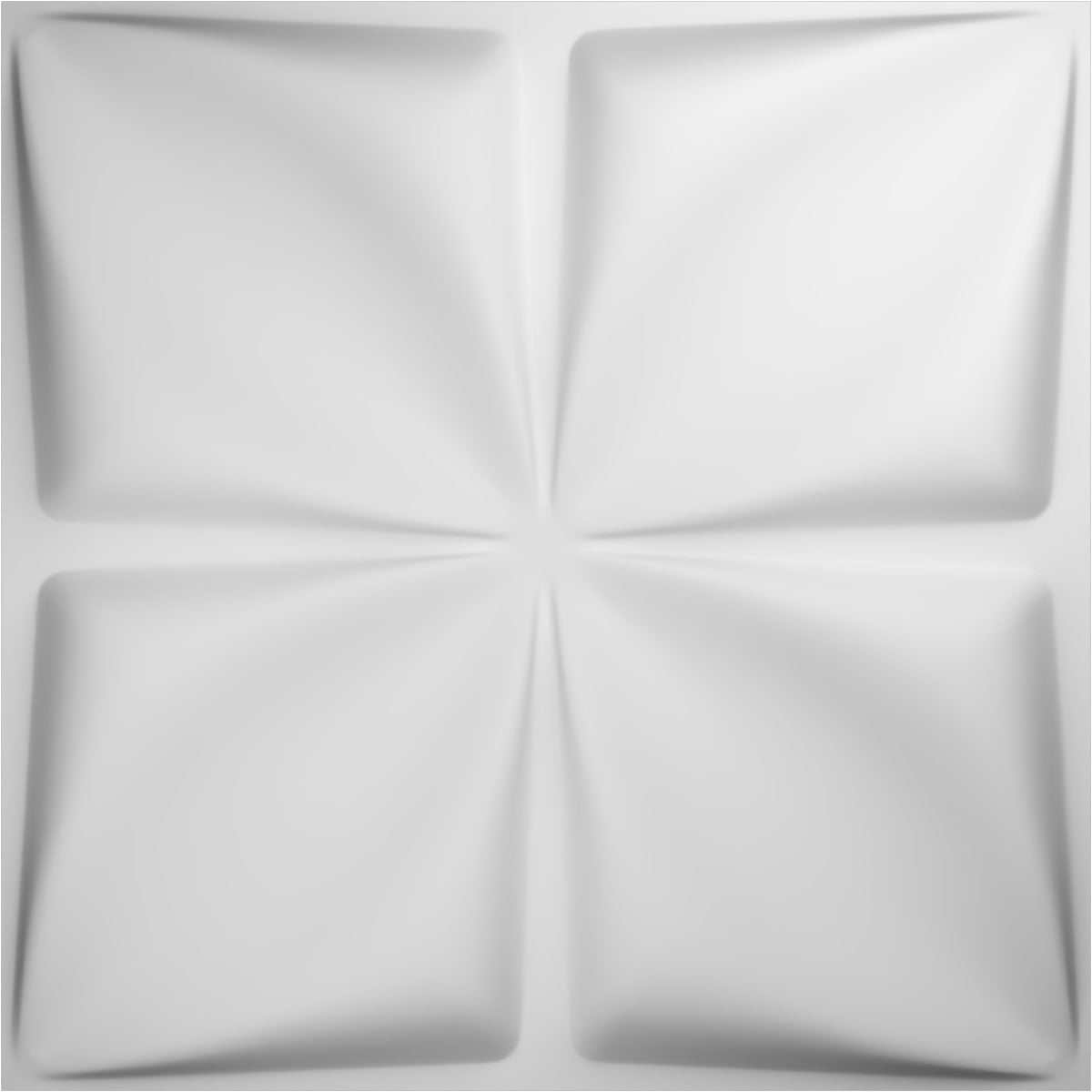 White Textured PVC 3D Decorative Wall Panels Set