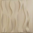 thumbnail image 1 of Ekena Millwork 19 5/8"W x 19 5/8"H Riverbank EnduraWall Decorative 3D Wall Panel, UltraCover Satin Smokey Beige (Covers 2.67 Sq. Ft.), 1 of 6