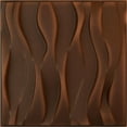thumbnail image 1 of Ekena Millwork 19 5/8"W x 19 5/8"H Riverbank EnduraWall Decorative 3D Wall Panel, Universal Aged Metallic Rust (Covers 2.67 Sq. Ft.), 1 of 6