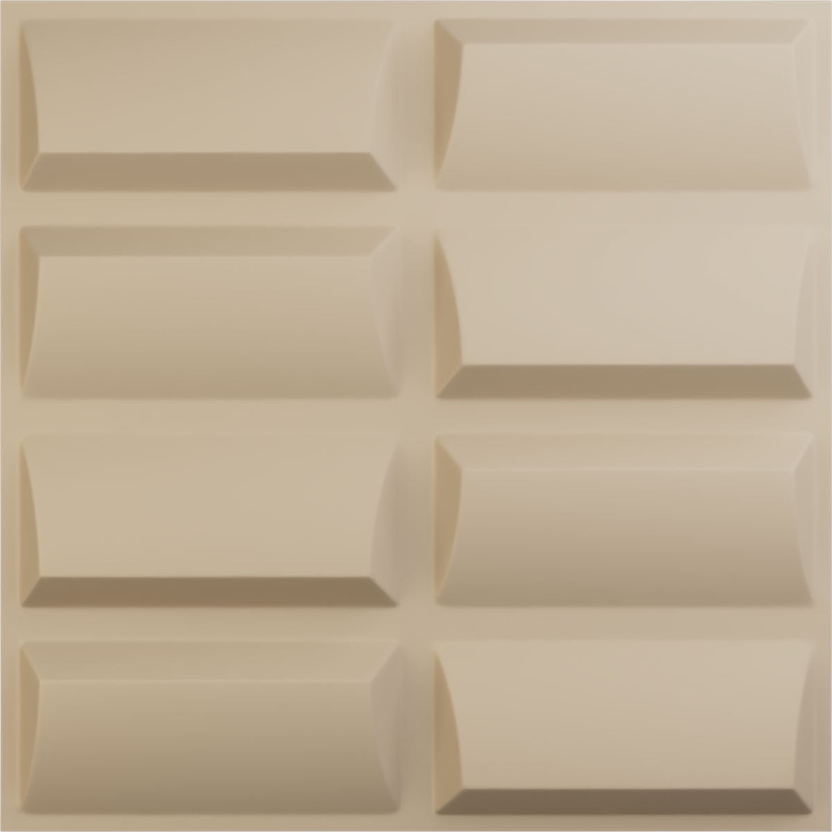 Ekena Millwork 19 5/8"W x 19 5/8"H Robin EnduraWall Decorative 3D Wall Panel, UltraCover Satin Smokey Beige (12-Pack for 32.04 Sq. Ft.)