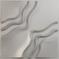 thumbnail image 1 of Ekena Millwork 19 5/8"W x 19 5/8"H Rogue EnduraWall Decorative 3D Wall Panel, Textured Metallic Silver (12-Pack for 32.04 Sq. Ft.), 1 of 6