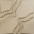 thumbnail image 1 of Ekena Millwork 19 5/8"W x 19 5/8"H Rogue EnduraWall Decorative 3D Wall Panel, UltraCover Satin Smokey Beige (12-Pack for 32.04 Sq. Ft.), 1 of 6