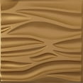 thumbnail image 1 of Ekena Millwork 19 5/8"W x 19 5/8"H Serina EnduraWall Decorative 3D Wall Panel, Bright Coat Gold (Covers 2.67 Sq. Ft.), 1 of 6