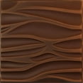 thumbnail image 1 of Ekena Millwork 19 5/8"W x 19 5/8"H Serina EnduraWall Decorative 3D Wall Panel, Universal Aged Metallic Rust (Covers 2.67 Sq. Ft.), 1 of 6