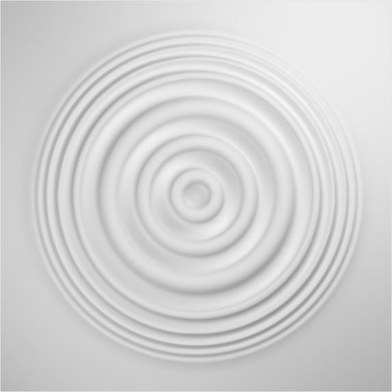 Ekena Millwork 19 5/8"W x 19 5/8"H Shallows EnduraWall Decorative 3D Wall Panel (10-Pack for 26.75 Sq. Ft.)