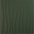 thumbnail image 1 of Ekena Millwork 19 5/8"W x 19 5/8"H Shoreline EnduraWall Decorative 3D Wall Panel, UltraCover Satin Hunt Club Green (Covers 2.67 Sq. Ft.), 1 of 6