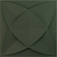 thumbnail image 1 of Ekena Millwork 19 5/8"W x 19 5/8"H Speedwell EnduraWall Decorative 3D Wall Panel, UltraCover Satin Hunt Club Green (Covers 2.67 Sq. Ft.), 1 of 6