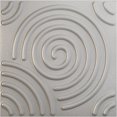 thumbnail image 1 of Ekena Millwork 19 5/8"W x 19 5/8"H Spiral EnduraWall Decorative 3D Wall Panel, Textured Metallic Silver (12-Pack for 32.04 Sq. Ft.), 1 of 6