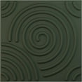 thumbnail image 1 of Ekena Millwork 19 5/8"W x 19 5/8"H Spiral EnduraWall Decorative 3D Wall Panel, UltraCover Satin Hunt Club Green (12-Pack for 32.04 Sq. Ft.), 1 of 6