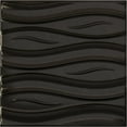 thumbnail image 1 of Ekena Millwork 19 5/8"W x 19 5/8"H Swell EnduraWall Decorative 3D Wall Panel, Universal Metallic Carbon Mist (12-Pack for 32.04 Sq. Ft.), 1 of 6