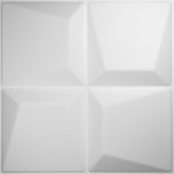 Ekena Millwork 19 5/8"W x 19 5/8"H Tellson EnduraWall Decorative 3D Wall Panel (50-Pack for 133.73 Sq. Ft.)