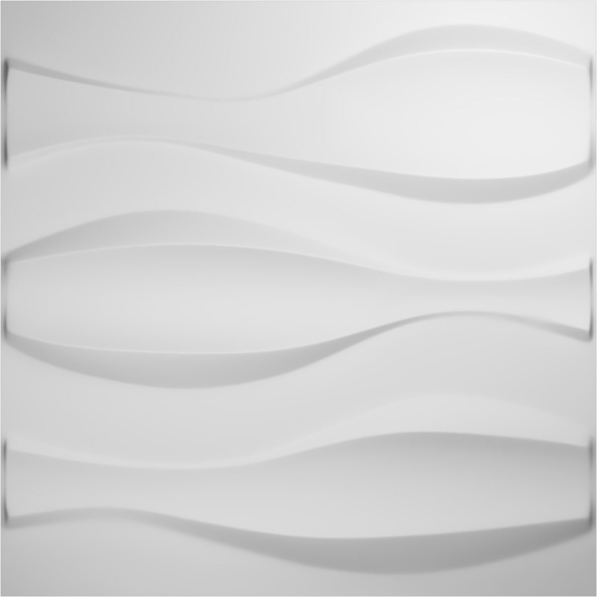 White Textured PVC 3D Decorative Wall Panels, 20-Pack