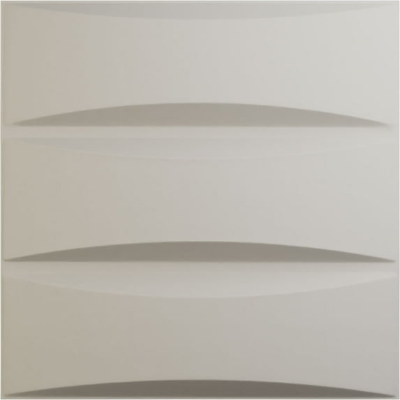 Ekena Millwork 19 5/8"W x 19 5/8"H Traditional EnduraWall Decorative 3D Wall Panel, UltraCover Satin Blossom White (12-Pack for 32.04 Sq. Ft.)