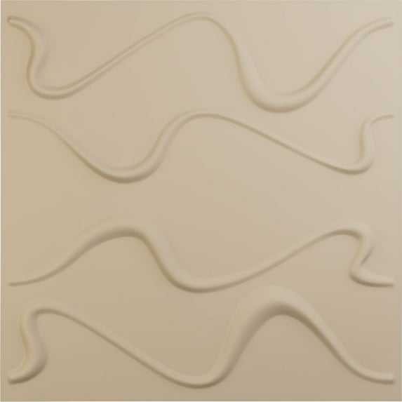 Ekena Millwork 19 5/8"W x 19 5/8"H Versailles EnduraWall Decorative 3D Wall Panel, UltraCover Satin Smokey Beige (12-Pack for 32.04 Sq. Ft.)