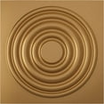thumbnail image 1 of Ekena Millwork 19 5/8"W x 19 5/8"H Wade EnduraWall Decorative 3D Wall Panel, Bright Coat Gold (Covers 2.67 Sq. Ft.), 1 of 6