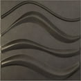 thumbnail image 1 of Ekena Millwork 19 5/8"W x 19 5/8"H Wave EnduraWall Decorative 3D Wall Panel, Universal Aged Metallic Weathered Steel (12-Pack for 32.04 Sq. Ft.), 1 of 6