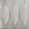 thumbnail image 1 of Ekena Millwork 19 5/8"W x 19 5/8"H Willow EnduraWall Decorative 3D Wall Panel, Textured Metallic Silver (12-Pack for 32.04 Sq. Ft.), 1 of 6