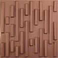 thumbnail image 1 of Ekena Millwork 19 5/8"W x 19 5/8"H Staggered Brick EnduraWall Decorative 3D Wall Panel, Universal Pearl Metallic Champagne Pink (12-Pack for 32.04 Sq. Ft.), 1 of 6