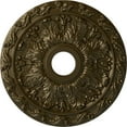 thumbnail image 1 of Ekena Millwork 19 7/8"OD x 3 5/8"ID x 1 1/4"P Spring Leaf Ceiling Medallion (Fits Canopies up to 5 5/8"), Hand-Painted Brass, 1 of 6