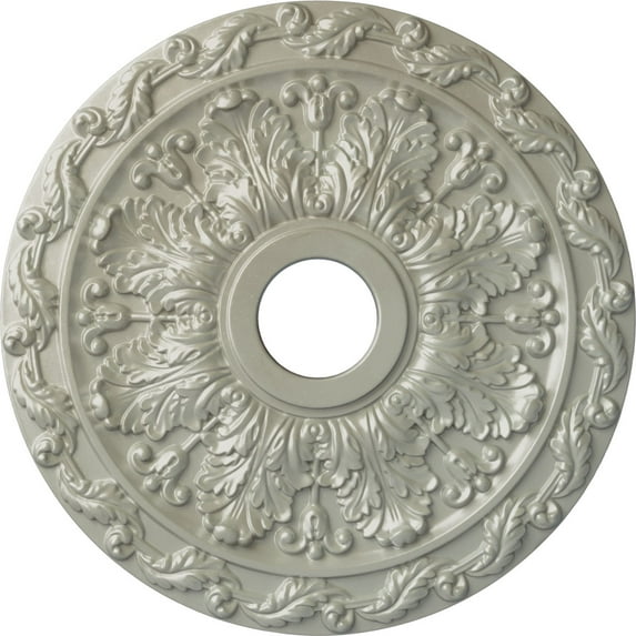 Ekena Millwork 19 7/8"OD x 3 5/8"ID x 1 1/4"P Spring Leaf Ceiling Medallion (Fits Canopies up to 5 5/8"), Hand-Painted Flash Copper