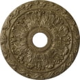 thumbnail image 1 of Ekena Millwork 19 7/8"OD x 3 5/8"ID x 1 1/4"P Spring Leaf Ceiling Medallion (Fits Canopies up to 5 5/8"), Hand-Painted Mississippi Mud Crackle, 1 of 6