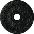 thumbnail image 1 of Ekena Millwork 19 7/8"OD x 3 5/8"ID x 1 1/4"P Spring Leaf Ceiling Medallion (Fits Canopies up to 5 5/8"), Hand-Painted Steel Gray, 1 of 6