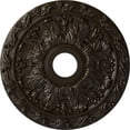 thumbnail image 1 of Ekena Millwork 19 7/8"OD x 3 5/8"ID x 1 1/4"P Spring Leaf Ceiling Medallion (Fits Canopies up to 5 5/8"), Hand-Painted Stone Hearth, 1 of 6