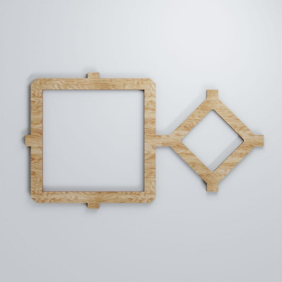 Ekena Millwork 19 7/8"W x 11 3/8"H x 3/8"T Small Arcadia Decorative Fretwork Wood Wall Panels, Red Oak