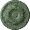 thumbnail image 1 of Ekena Millwork 19"OD x 1 1/2"P Granada Ceiling Medallion (Fits Canopies up to 7 1/8"), Hand-Painted Athenian Green, 1 of 7