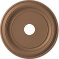 thumbnail image 1 of Ekena Millwork 19"OD x 3 1/2"ID x 1 1/2"P Traditional Thermoformed PVC Ceiling Medallion (Fits Canopies up to 11 1/2"), Aged Copper, 1 of 5
