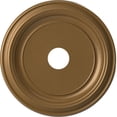 thumbnail image 1 of Ekena Millwork 19"OD x 3 1/2"ID x 1 1/2"P Traditional Thermoformed PVC Ceiling Medallion (Fits Canopies up to 11 1/2"), Metallic Gold Rush, 1 of 10