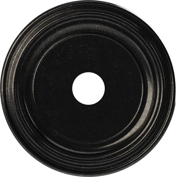 Ekena Millwork 19"OD x 3 1/2"ID x 1 1/2"P Traditional Thermoformed PVC Ceiling Medallion (Fits Canopies up to 11 1/2"), Textured Metallic Galaxy